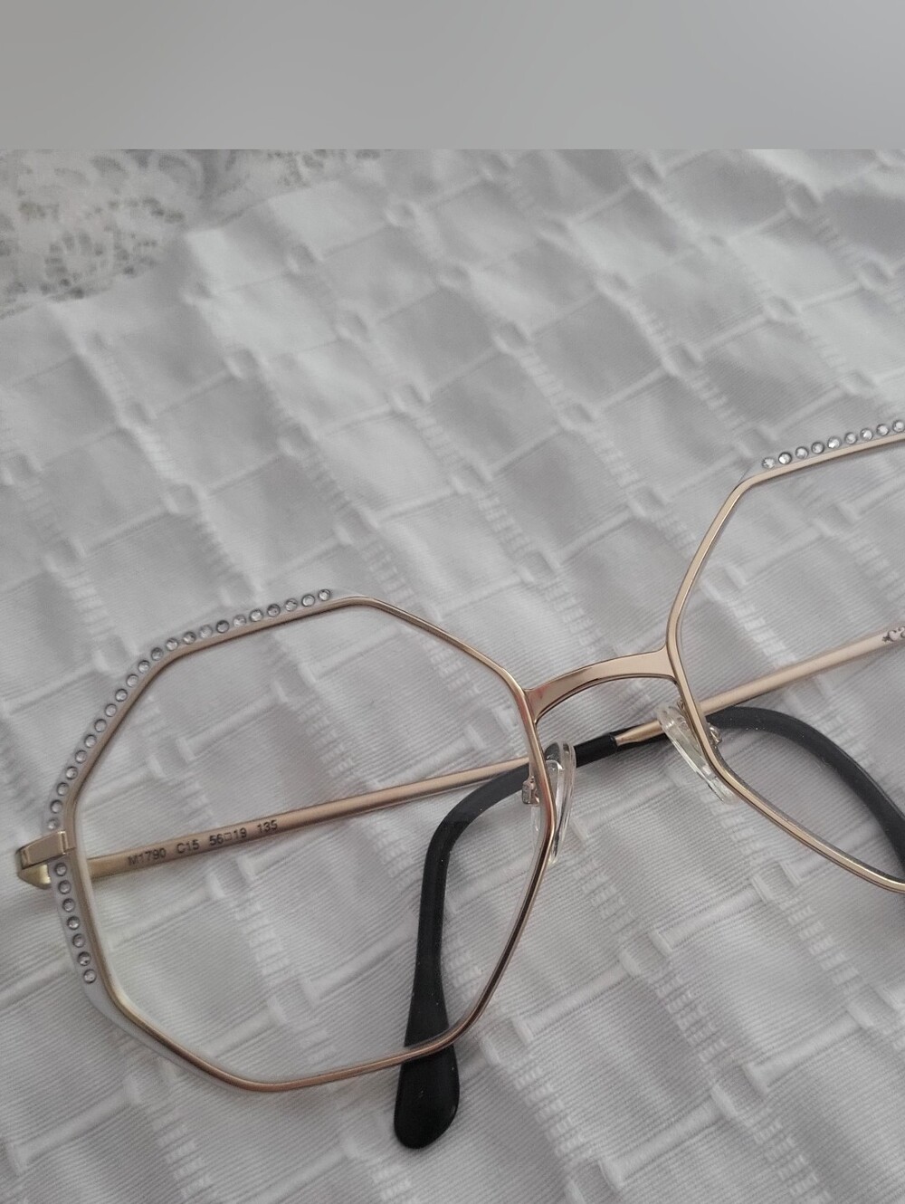 Caviar Gold Toned Octagonal Women's Eyeglass